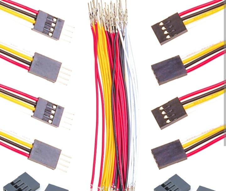 Various types of jumper wires