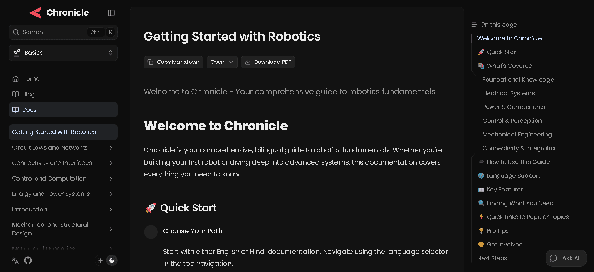Chronicle robot preview